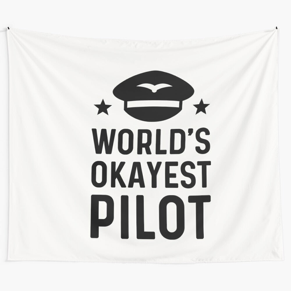 Worlds Okayest Tapestry product image featuring an okayest-themed tapestry