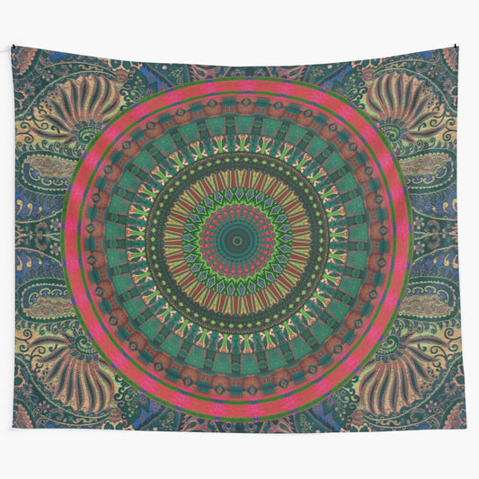 All a Dream Tapestry featuring a captivating mandala design in vibrant colors