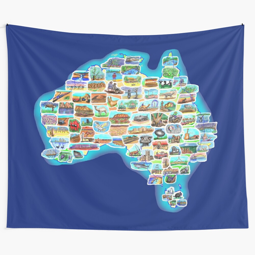 Pictorial tapestry showcasing the stunning landscapes and wildlife of Australia