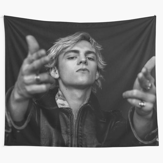 Ross Lynch-themed tapestry featuring The Driver Era branding and aesthetic