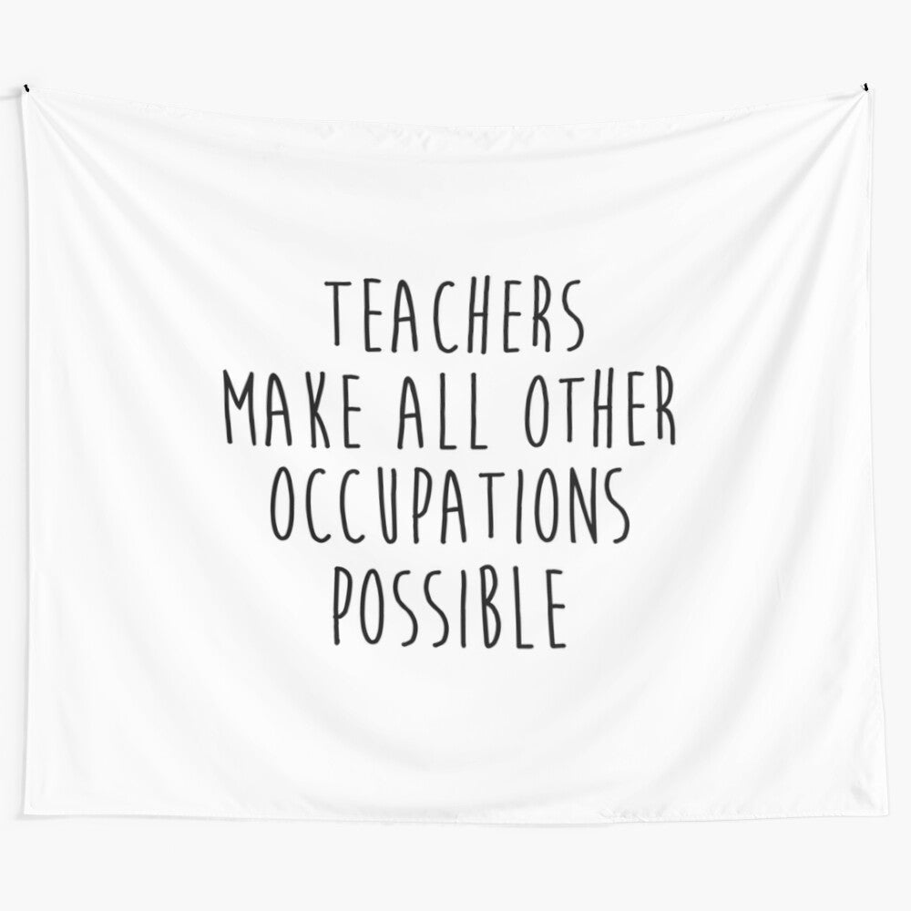 Inspirational Tapestry Celebrating the Importance of Teachers