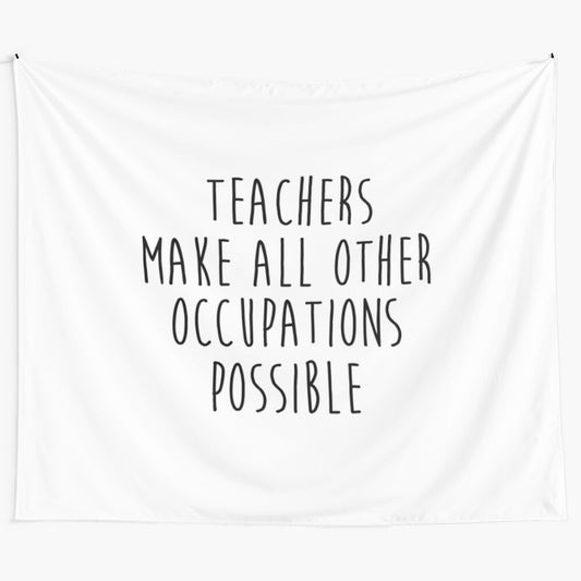 Inspirational Tapestry Celebrating the Importance of Teachers