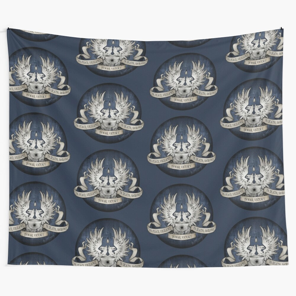 Dragon Age Grey Warden Rite Tapestry featuring fantasy elements and characters