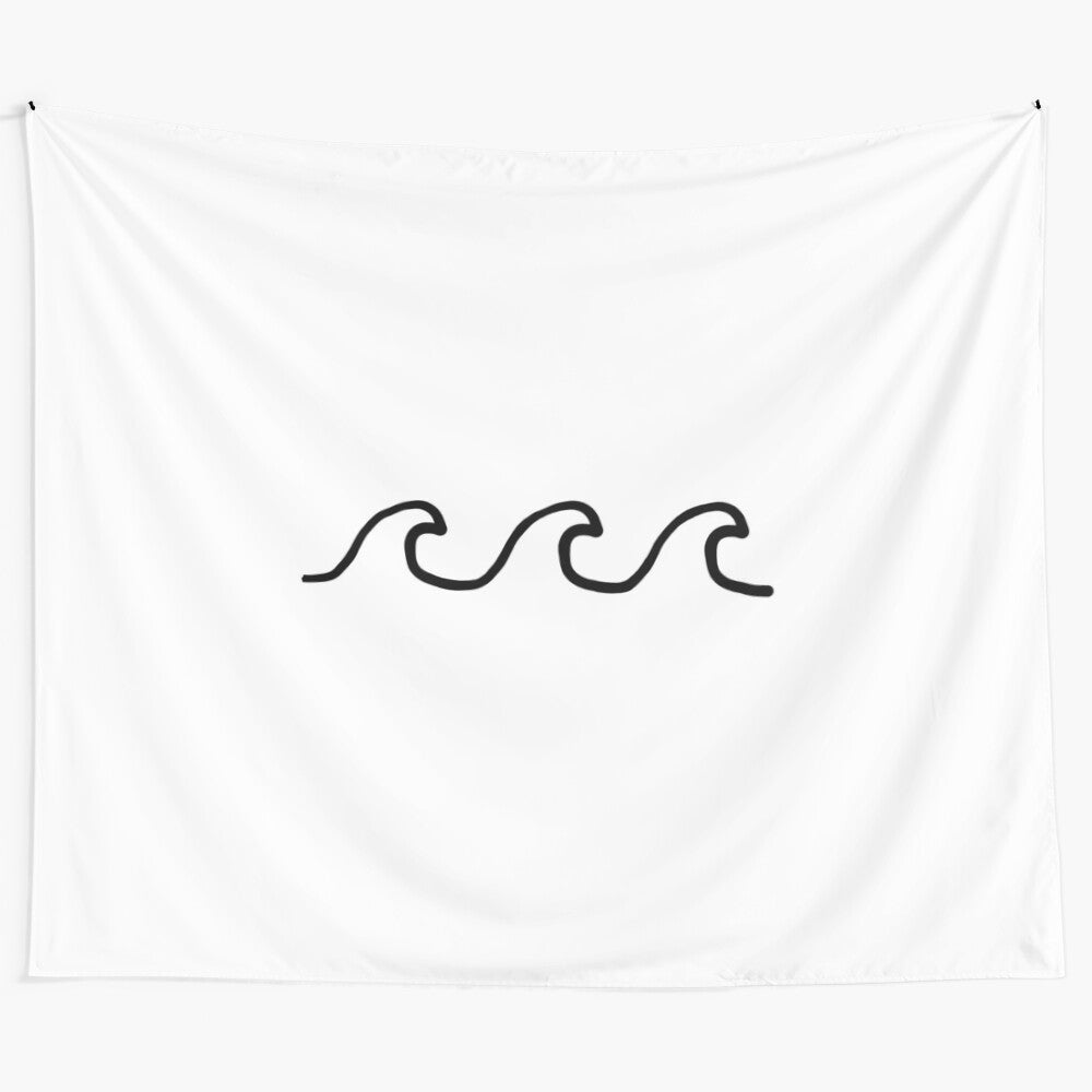 Waves tapestry featuring serene ocean waves