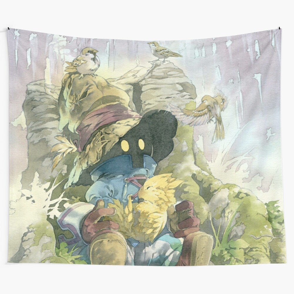 Vivi Rain-Inspired Tapestry, featuring the beloved character from Final Fantasy 9