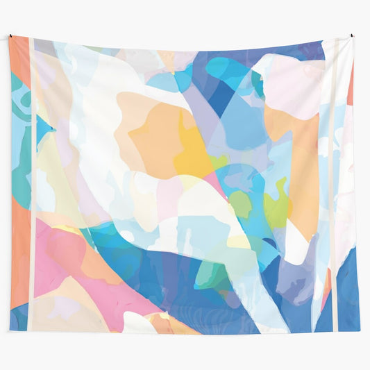 Luminous geometric tapestry with abstract ray and beam pattern