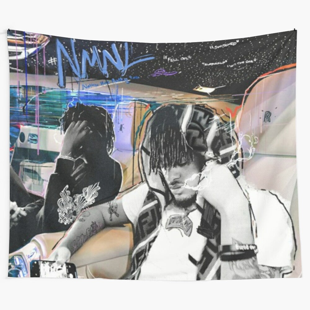 NMNL inspired hip hop music tapestry for wall decor