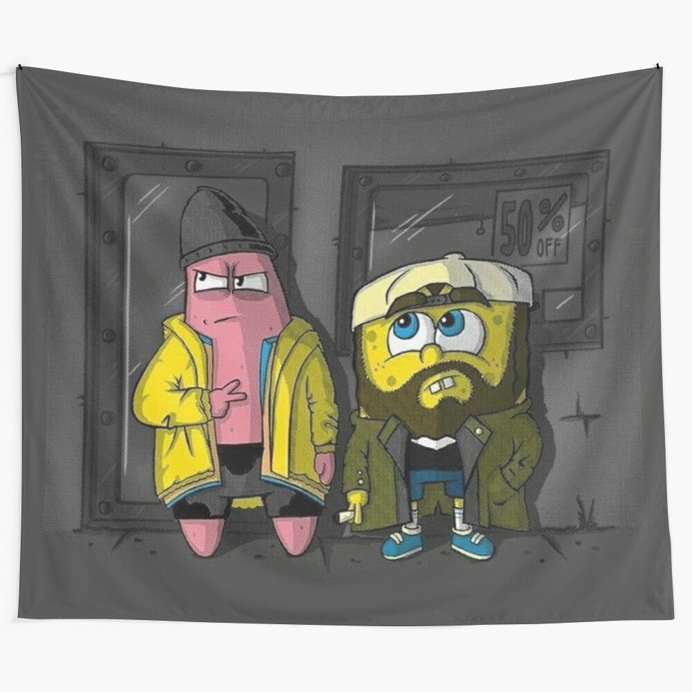 Spongebob "Leedle Leedle Leedle Lee" retro cartoon tapestry