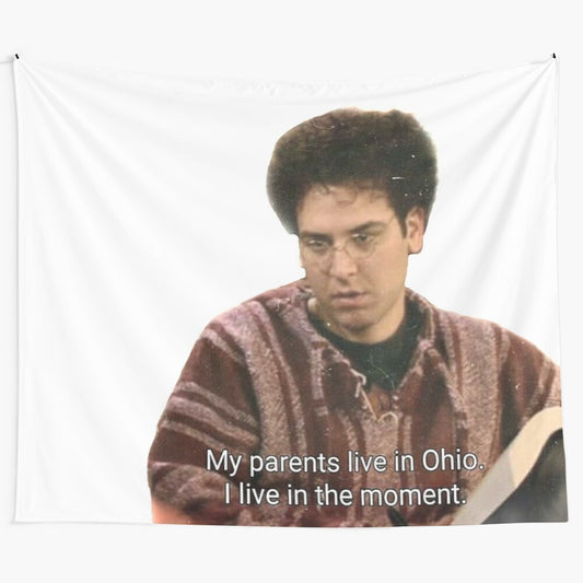 Unofficial Ted Mosby from How I Met Your Mother themed tapestry art