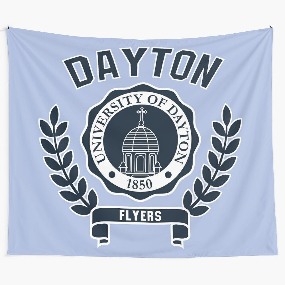 University of Dayton Flyers college crest dome tapestry