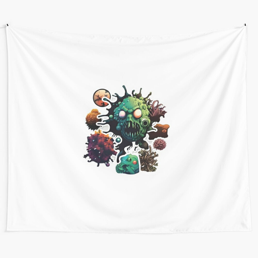 Alien Tapestry with Trippy, Psychedelic Design