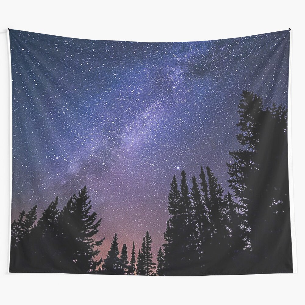 Milky Way Galaxy Tapestry Depicting the Starry Night Sky