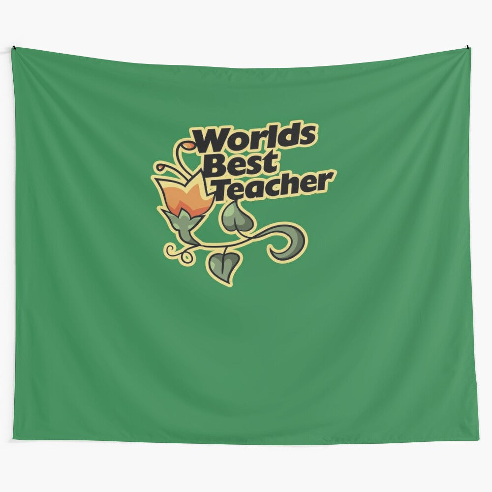 World's Best Teacher Tapestry