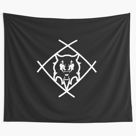 Minimalist Hollow Squad Tapestry featuring Xavier Wulf artwork