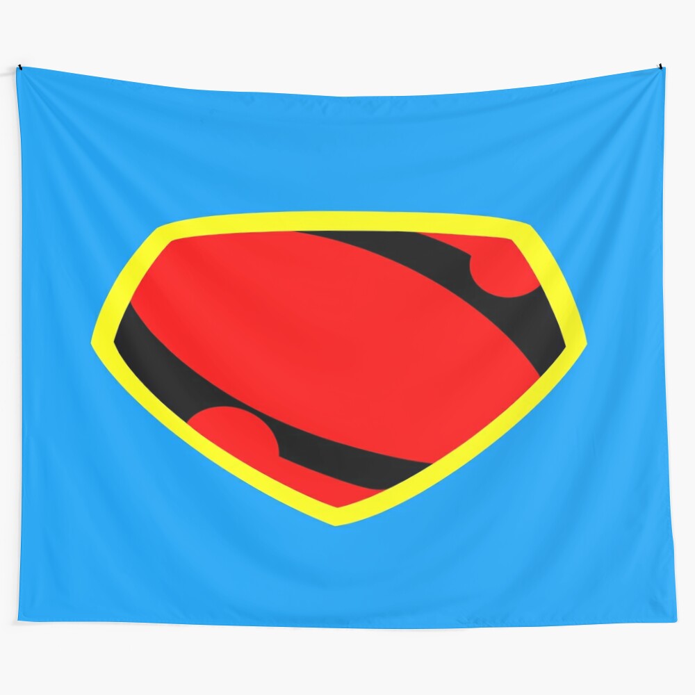 Vintage superhero tapestry inspired by the iconic illustrations of Max Fleischer