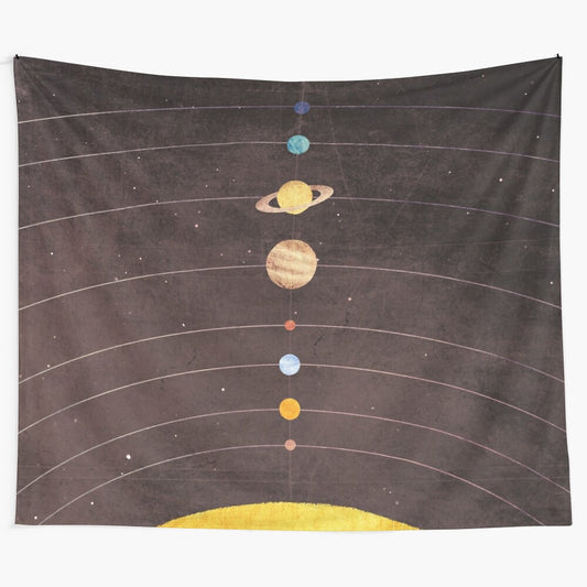 Vibrant tapestry depicting the planets of the solar system