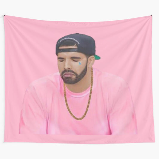 Drake-inspired decorative tapestry featuring a stylish design for modern wall decor