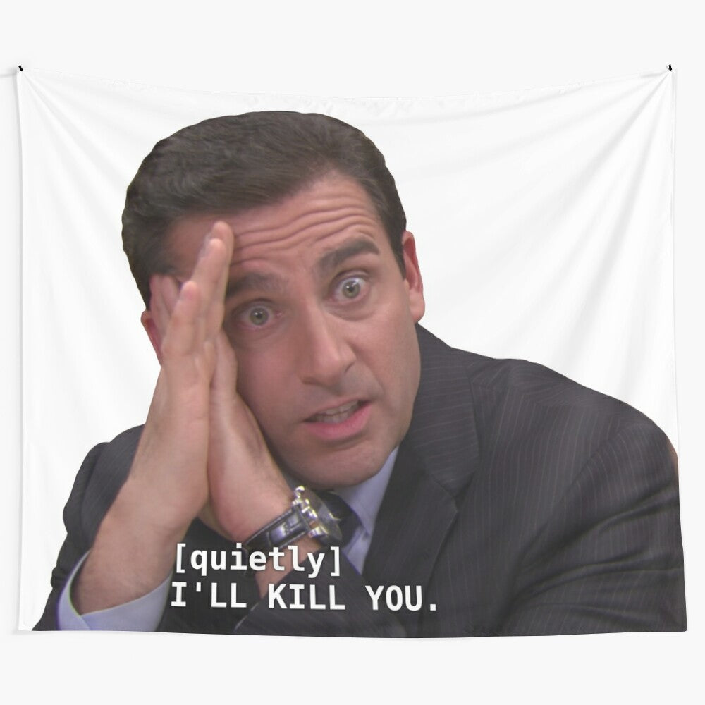 "I'll Kill You" Inspired Tapestry - The Office Fanart