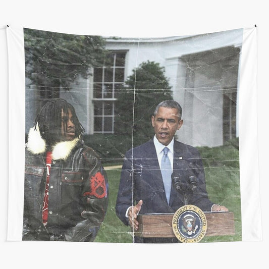 Sosa and Barak Obama Hip Hop Tapestry Wall Art