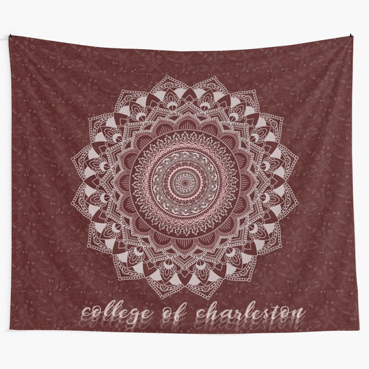 College of Charleston Mandala Tapestry for Dorm and Home Decor