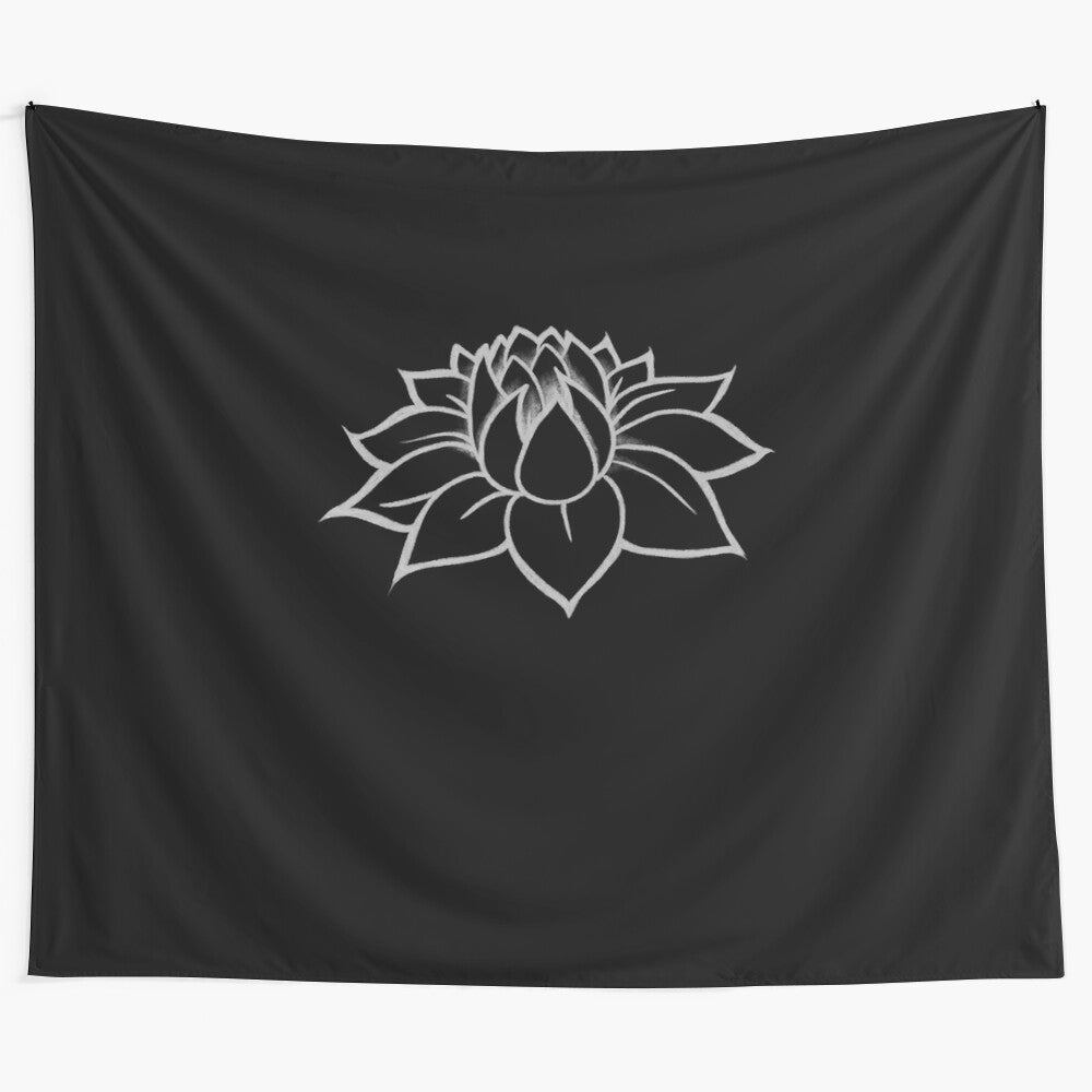 Exquisite lotus tapestry for yoga and meditation practice