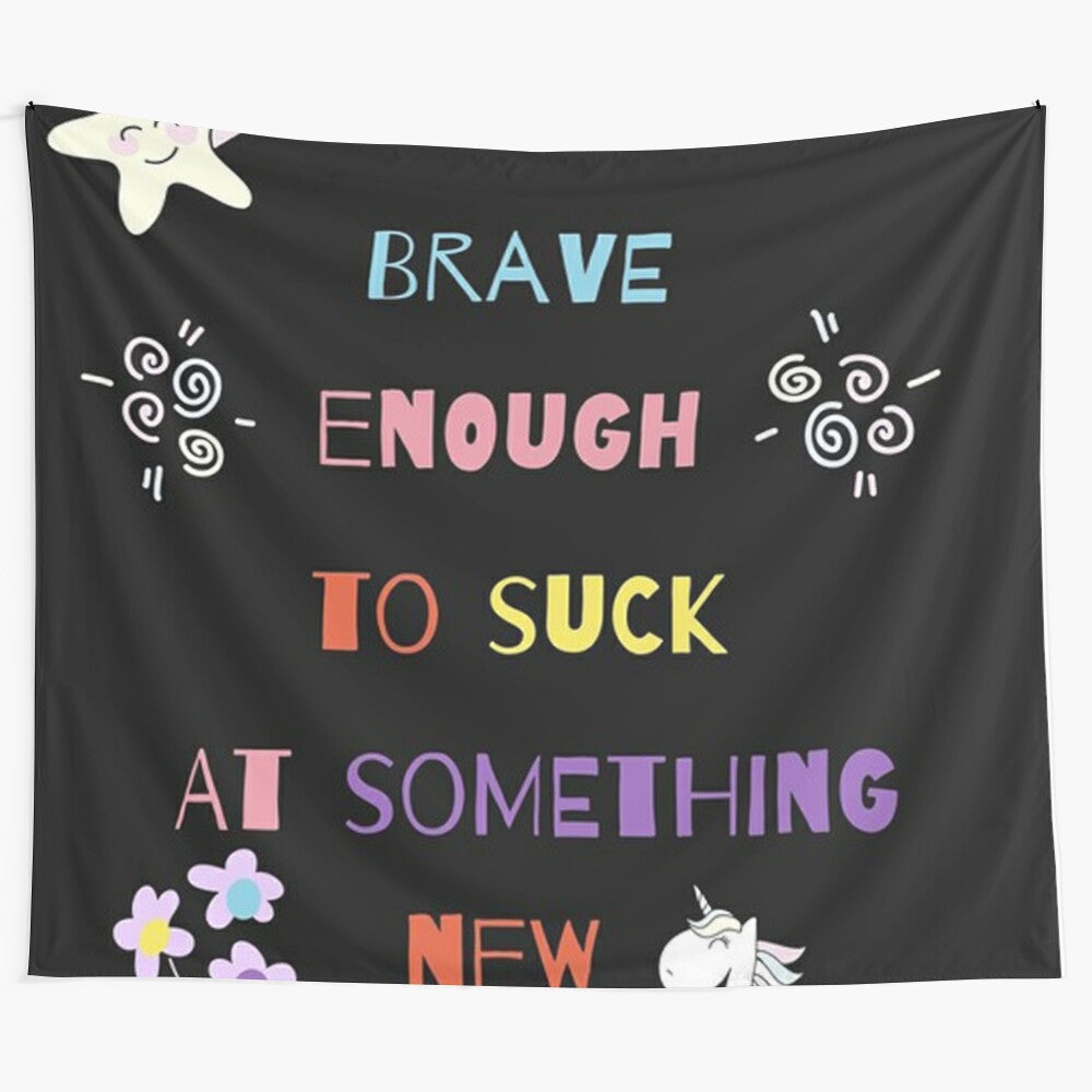 Educational quotes tapestry featuring inspirational and motivational phrases