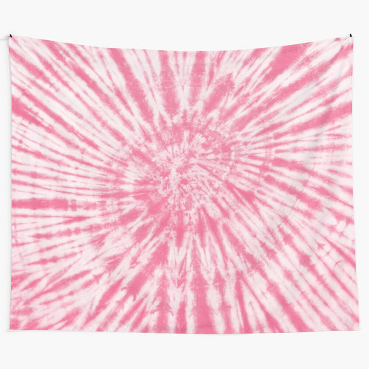 Vibrant tie-dye abstract tapestry with modern and bohemian design