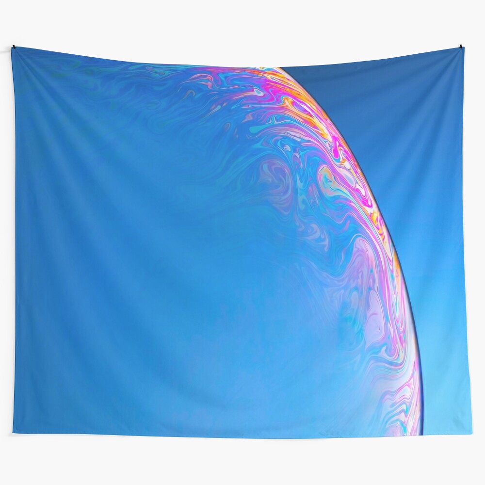 Vibrant glass marble space tapestry featuring a cosmic Venus design