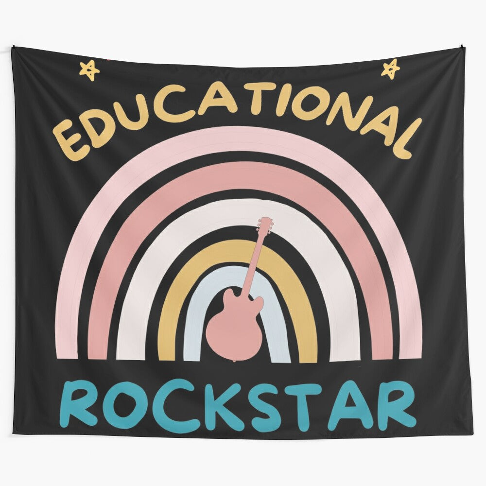 Educational Rockstar Tapestry for Teachers and Classrooms