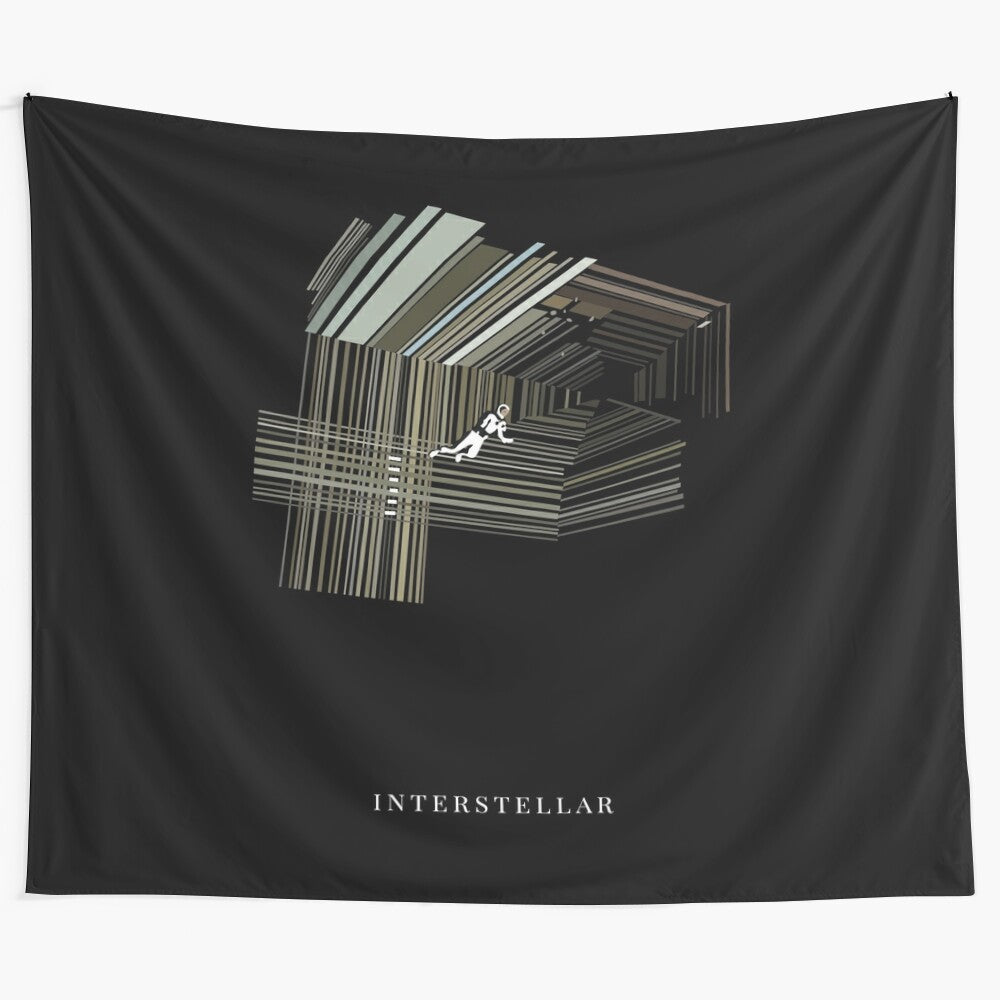 Interstellar tapestry featuring cosmic imagery