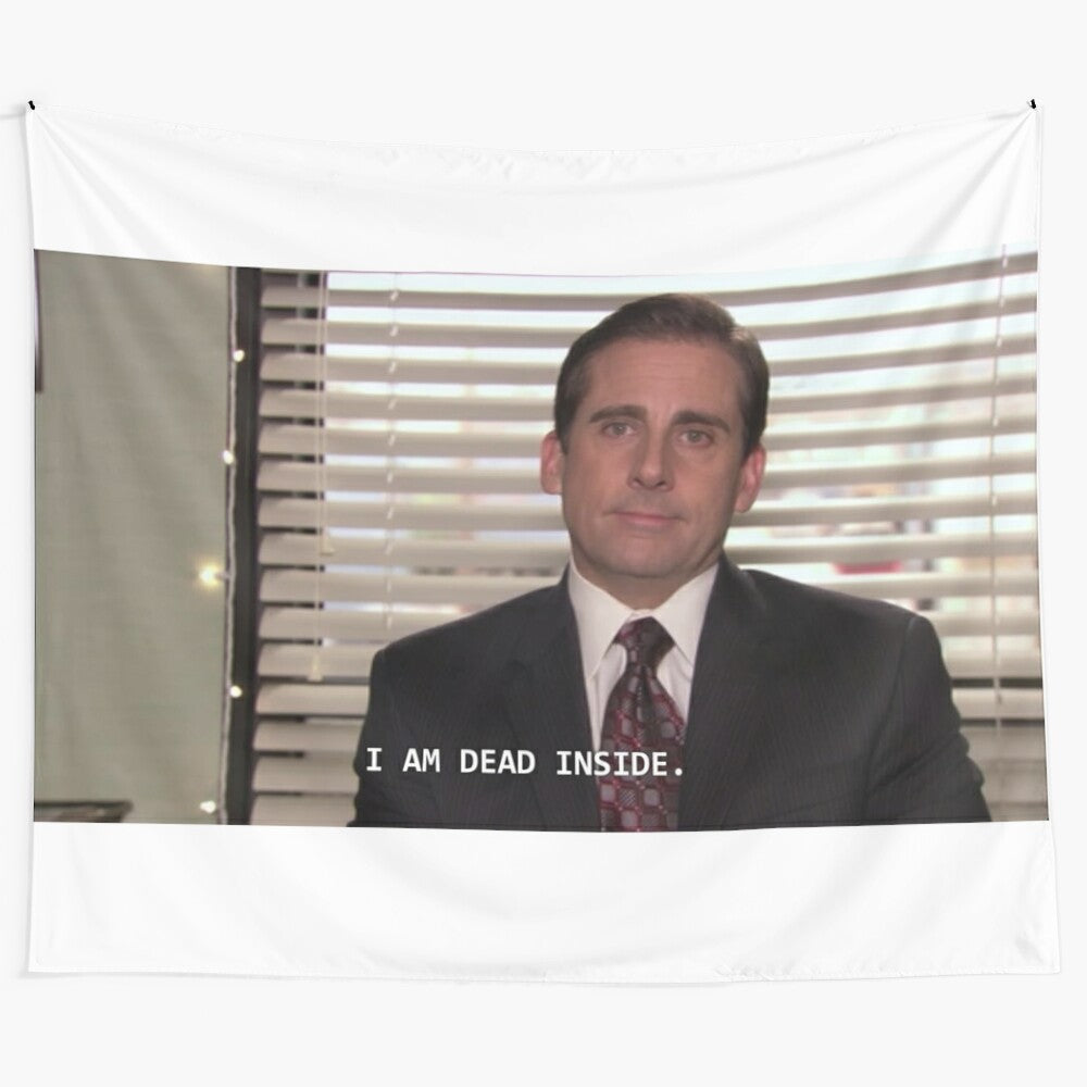 "I Am Dead Inside" Tapestry Featuring Michael Scott from The Office