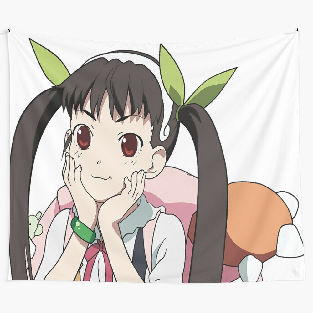 Hachikuji Mayoi Monogatari Series Anime Inspired Tapestry