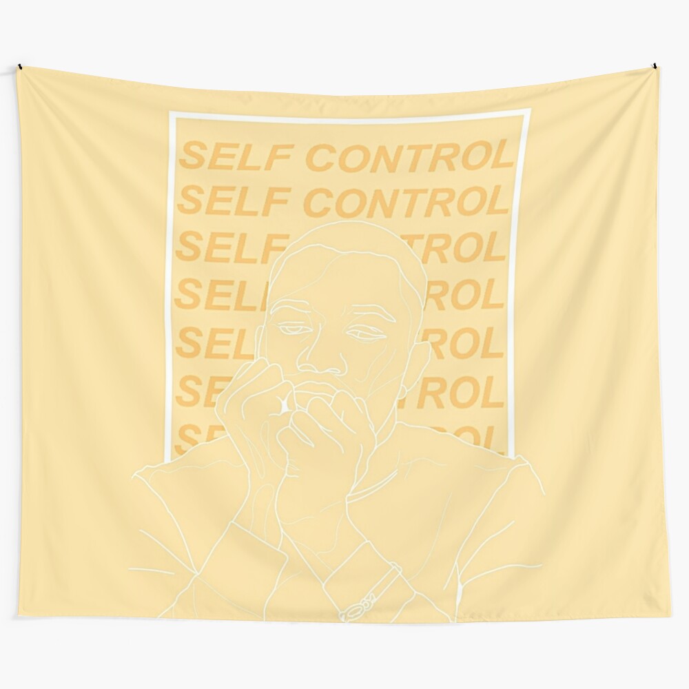 Tapestry featuring the lyrics and aesthetic of Frank Ocean's song "Self Control"