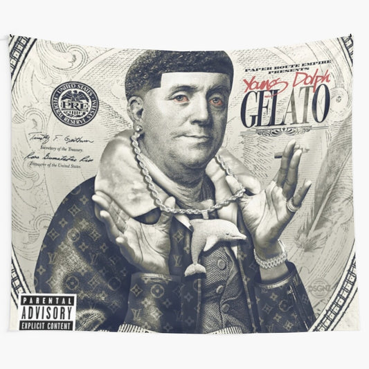 Young Dolph "Gelato" Inspired Music Tapestry