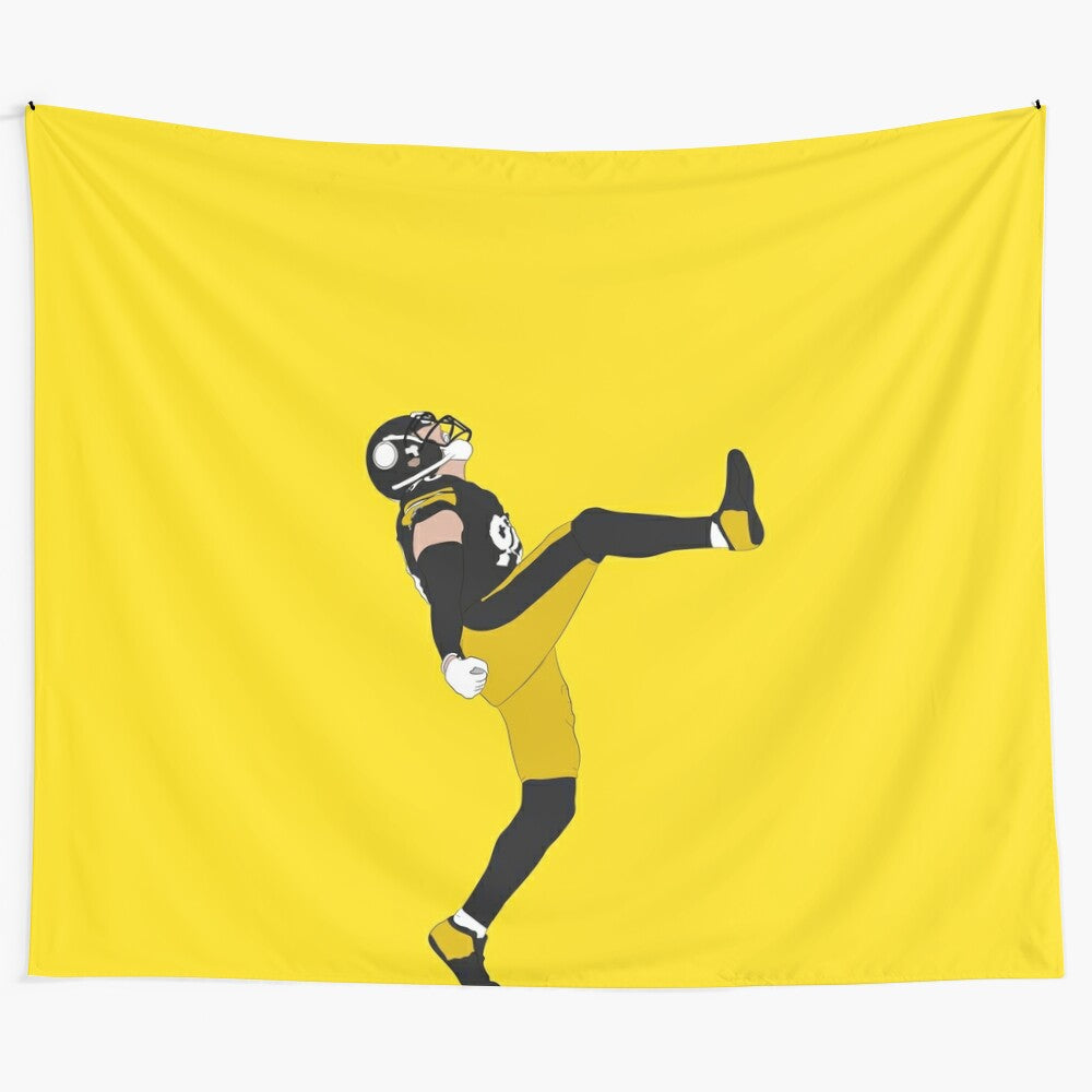 Sports Celebration Leg Kick Tapestry