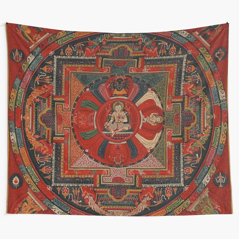 Avalokiteshvara Amoghapasha Tapestry - Authentic Tibetan Buddhist Artwork