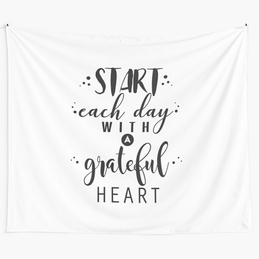 Christian quote tapestry with inspirational text