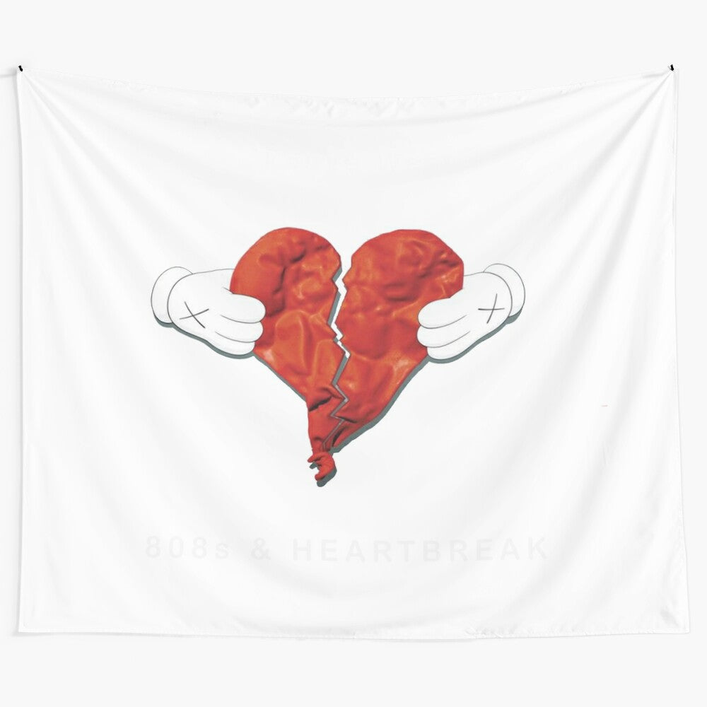 Vintage-inspired 808s and heartbreak tapestry wall art