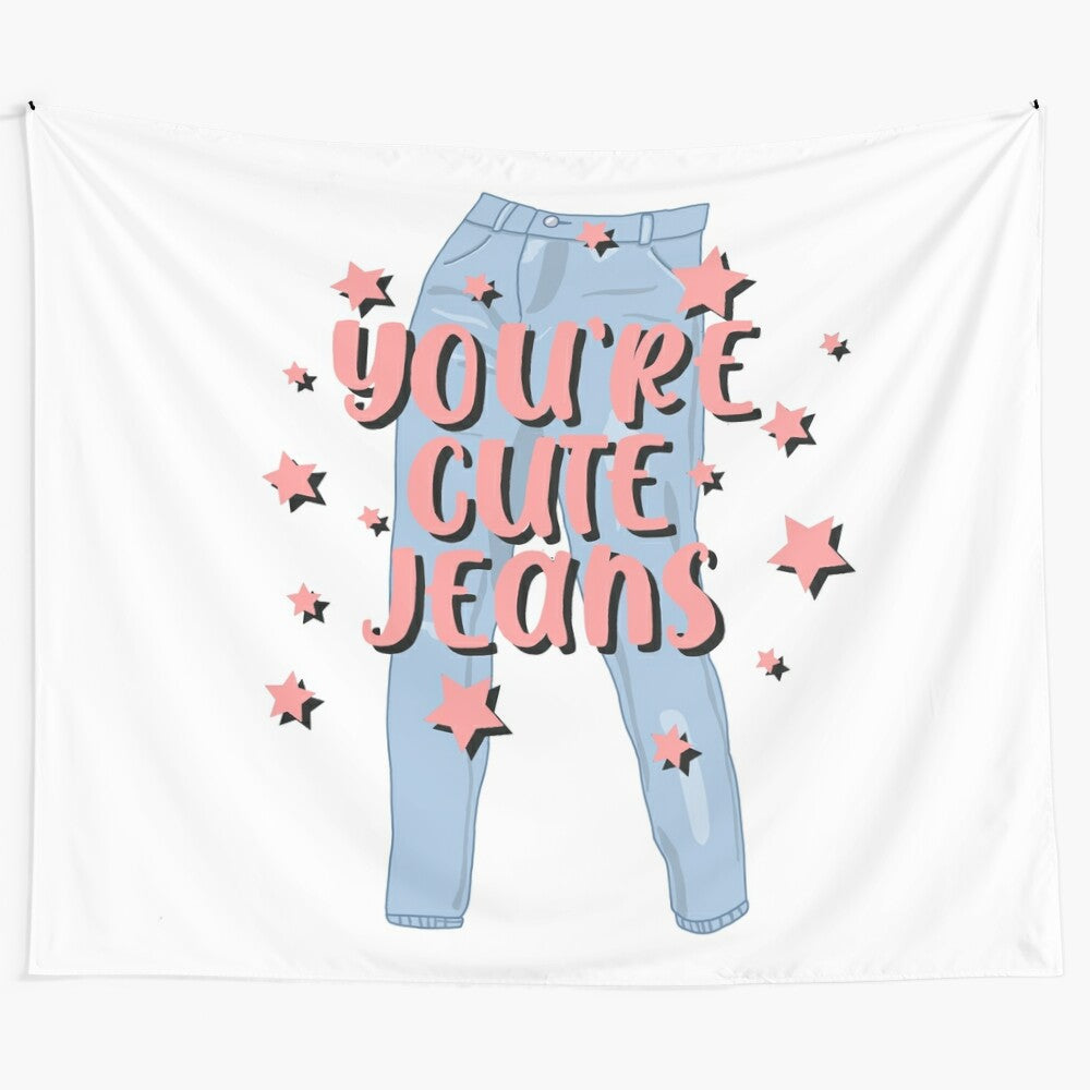 Cute jeans sticker inspired by the Kardashian family