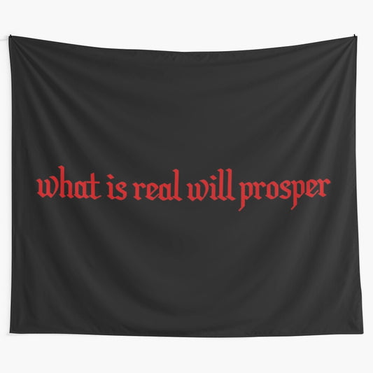 Xxxtentacion tapestry featuring the "What is Real Will Prosper" design