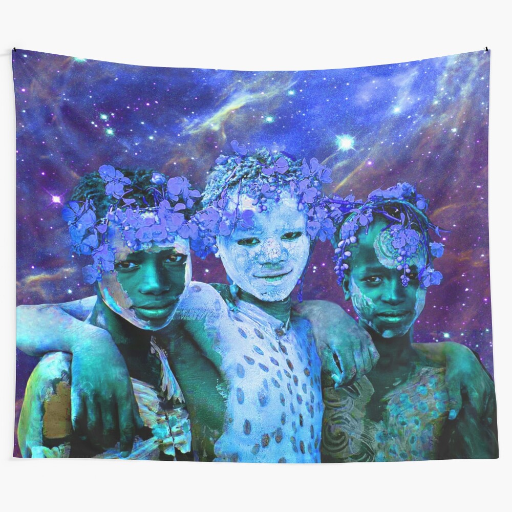 Boho African Star Brothers Tapestry Wall Hanging