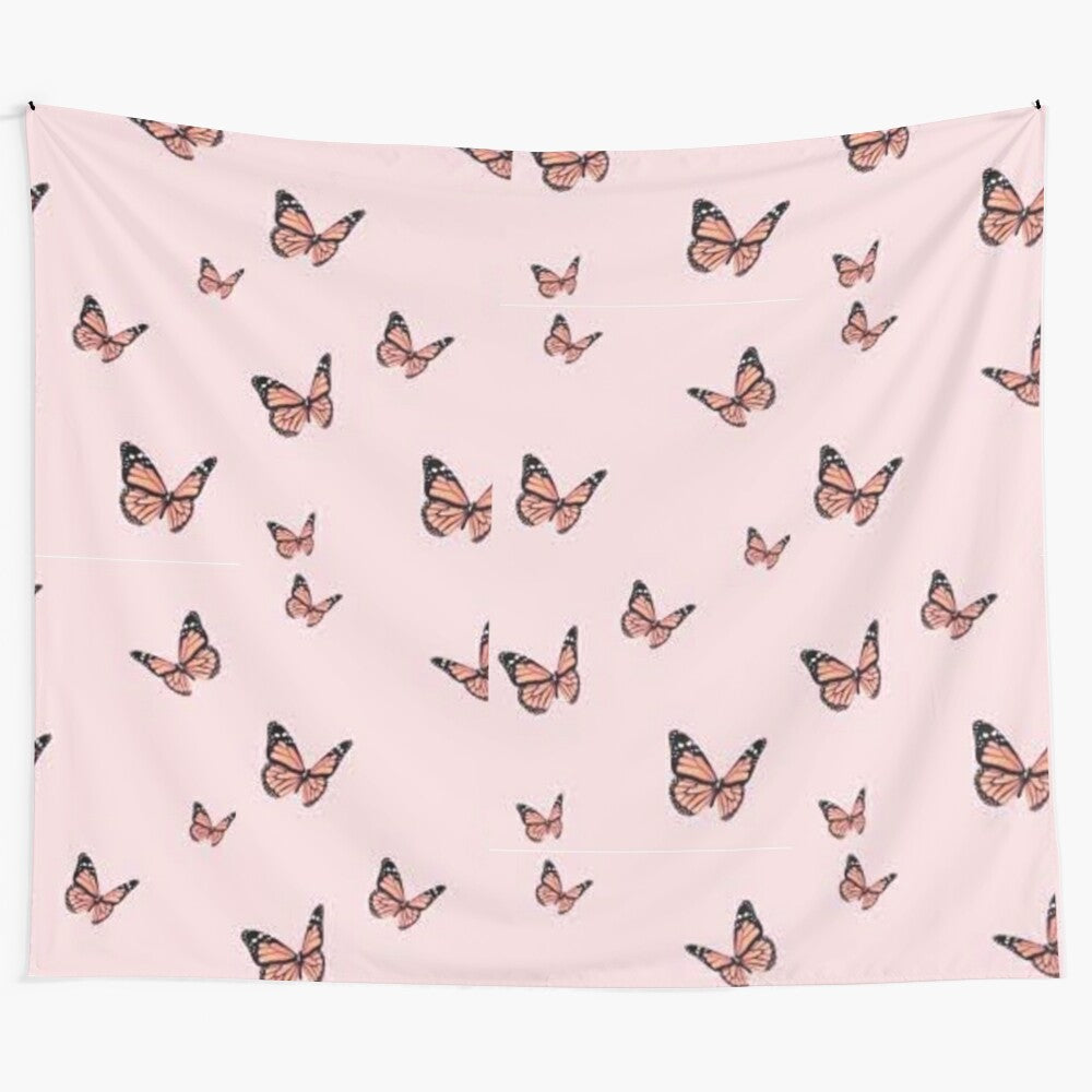 Butterfly design tapestry for home and office decor