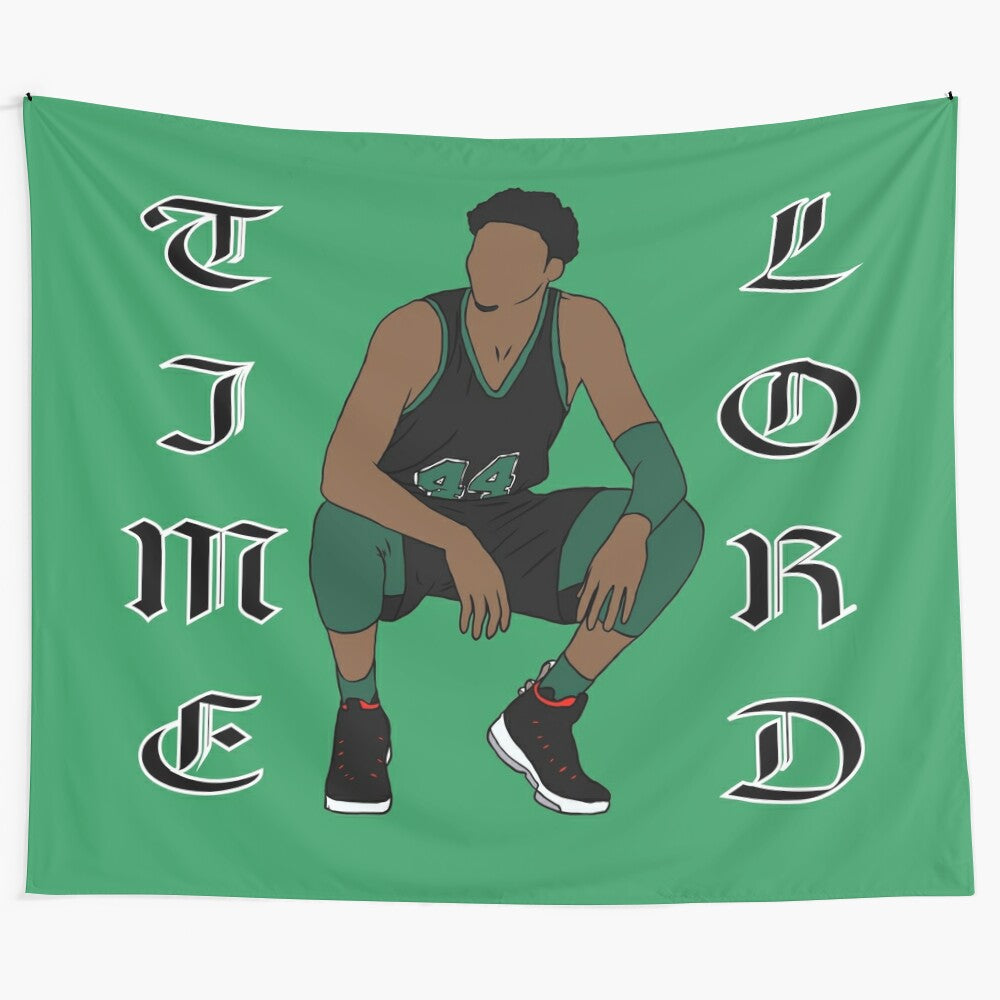 Tapestry featuring Robert Williams III, the Boston Celtics' "Timelord"