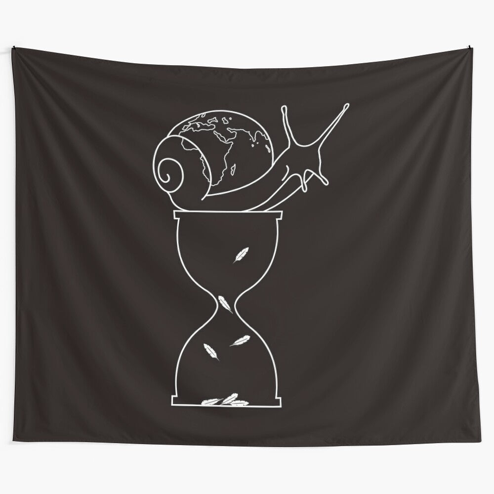 Mathilda's Surreal Black and White Minimalist Tapestry