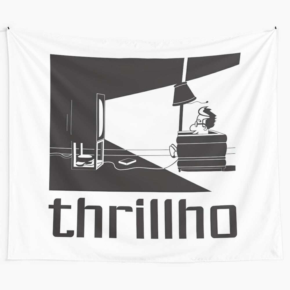 Thrillhouse-inspired tapestry featuring Milhouse Van Houten from The Simpsons