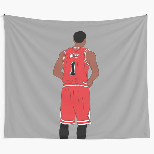 Derrick Rose Inspired Tapestry Wall Art