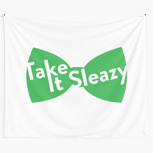 Sleazy Bowtie Tapestry - Inspired by The Good Place Home Decor Wall Art