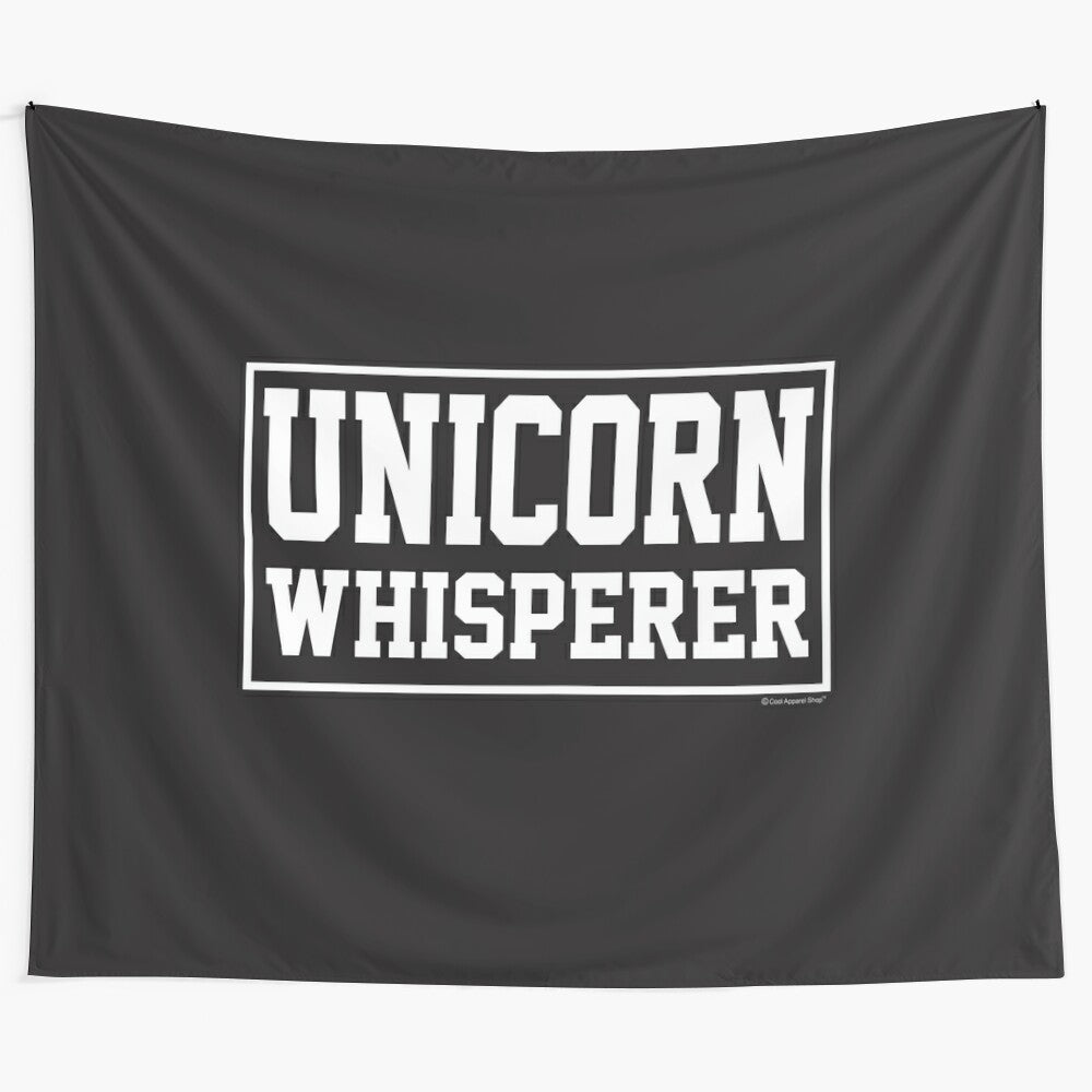 Unicorn tapestry with a magical, whimsical design