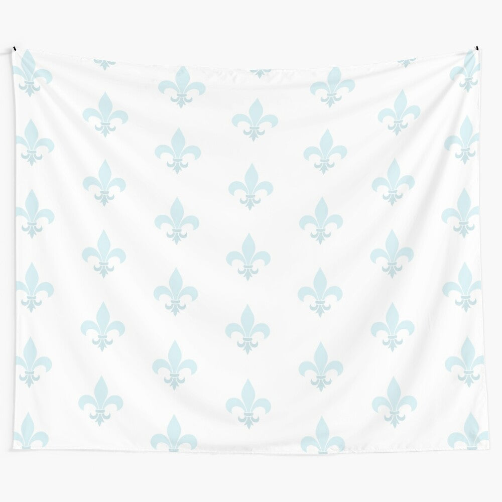 Fleur de Lis Tapestry with Glittering Details