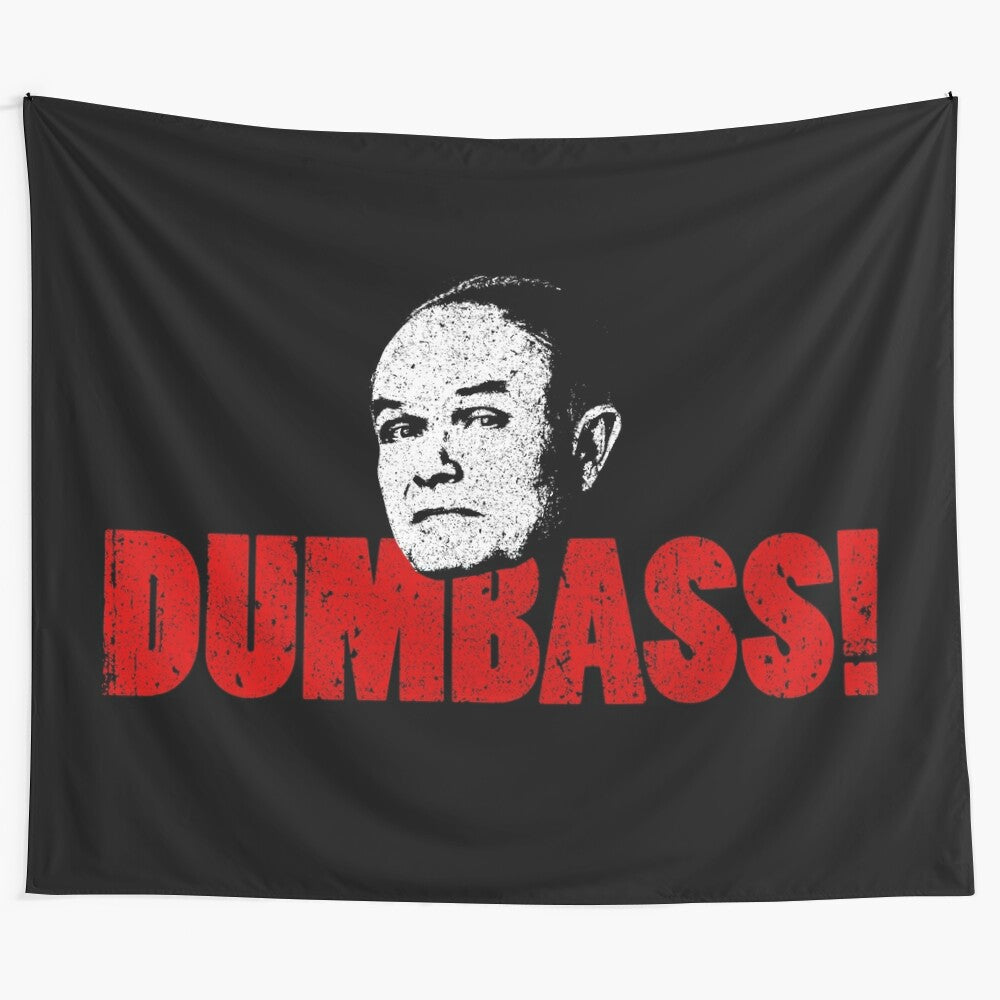 Retro That 70s Show inspired tapestry featuring the iconic Red Forman character